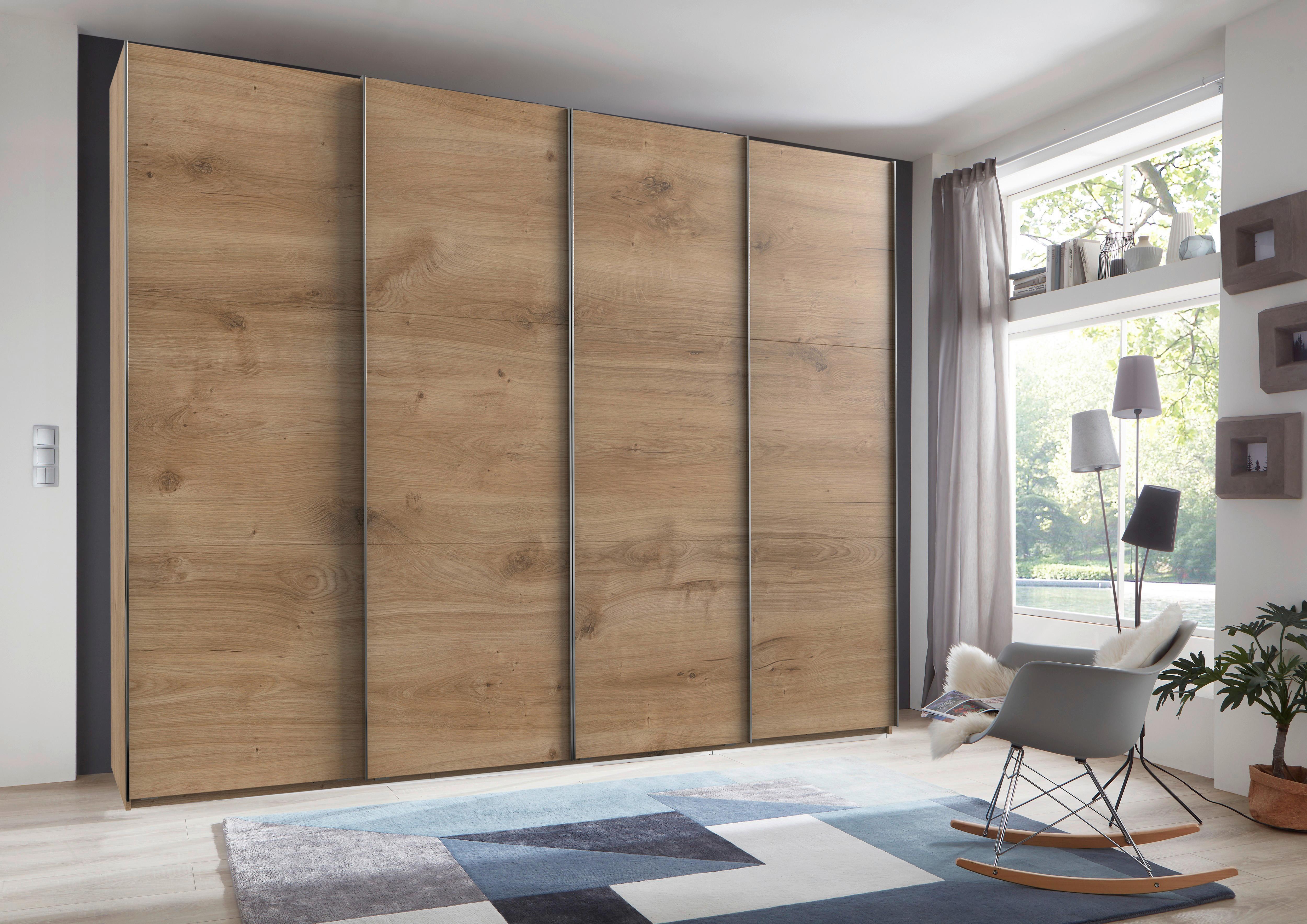 Schwebetürenschrank 300cm Level, Eiche Dekor - Eichefarben, MODERN, Holzwerkstoff (300/236/65cm) - MID.YOU