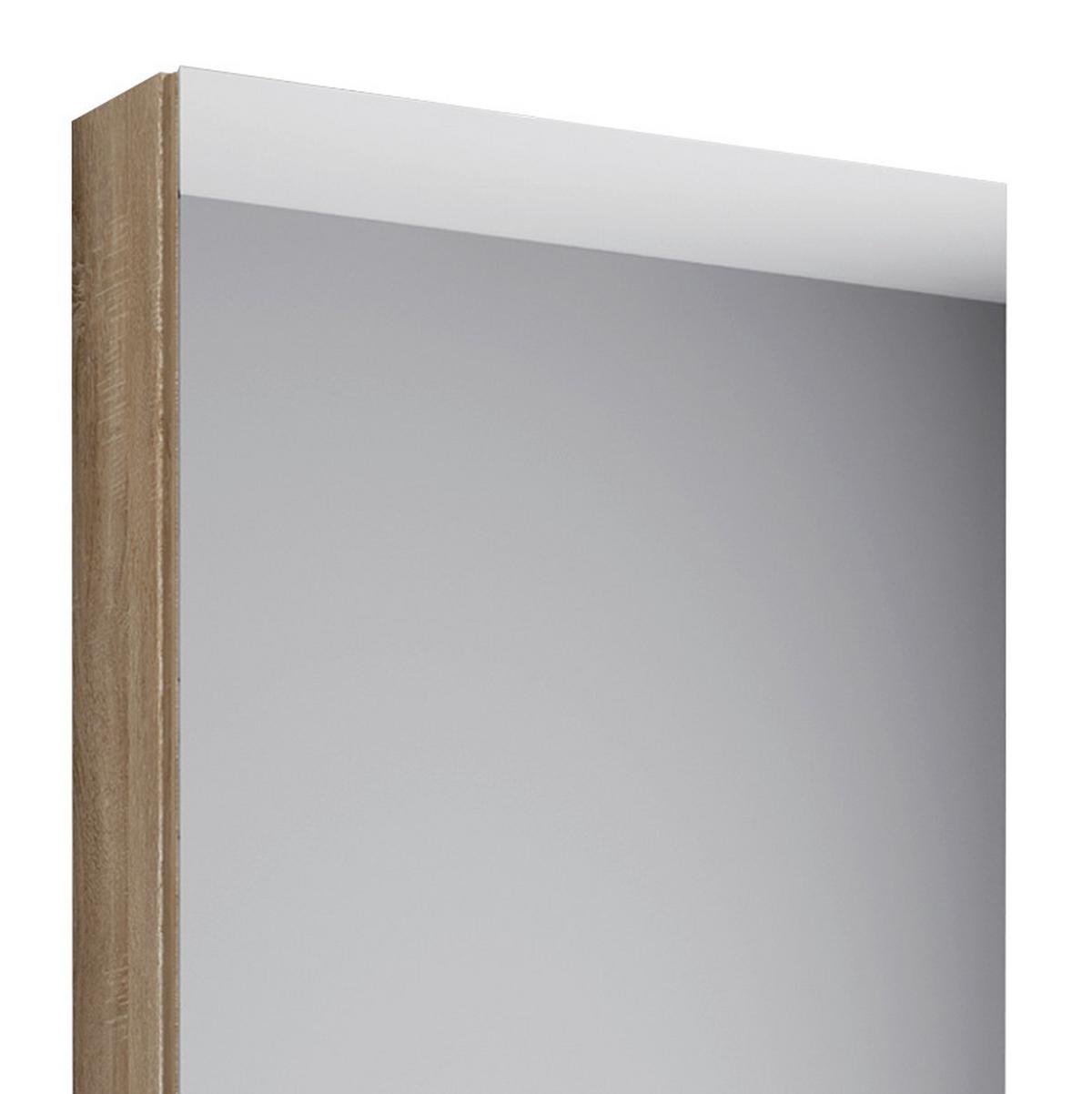 Badmöbel-Set Gäste WC 3-Tlg. Slito B: 41 cm Eiche Dekor - Weiß/Sonoma Eiche, KONVENTIONELL, Keramik/Holzwerkstoff (41cm) - MID.YOU