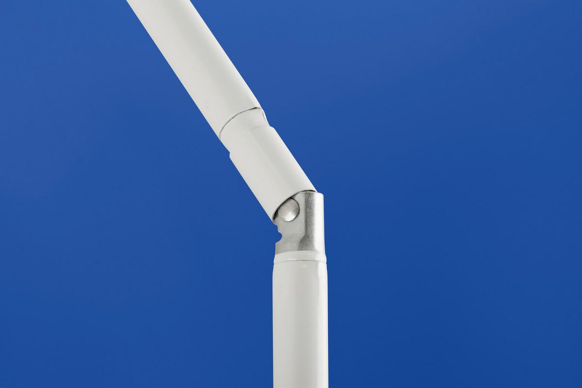 Sonnenschirm Ibiza BxHxT: 240x230x240 cm Blau - Blau/Weiß, Basics, Textil/Metall (240/230/240cm) - Schneider