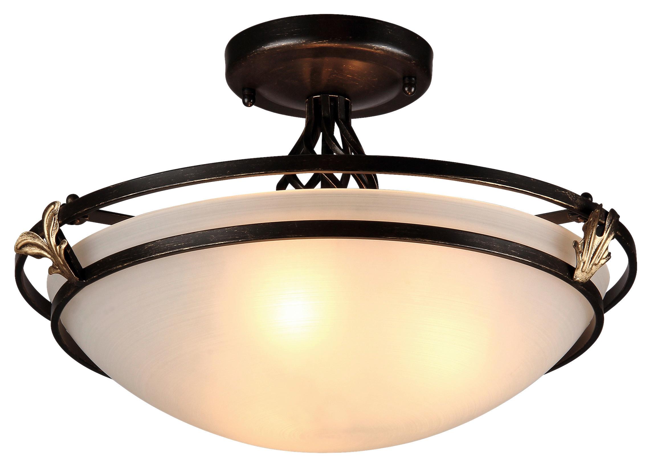 Deckenleuchte Combinare - Bronzefarben, Trend, Glas/Metall (48/28/48cm) - MAYTONI