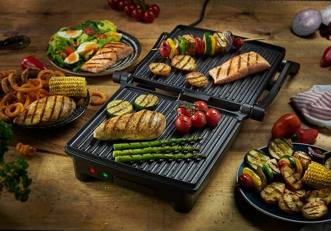 Kontaktgrill Vagy Teljesen Nyitott Sütőlap - Basics, fém