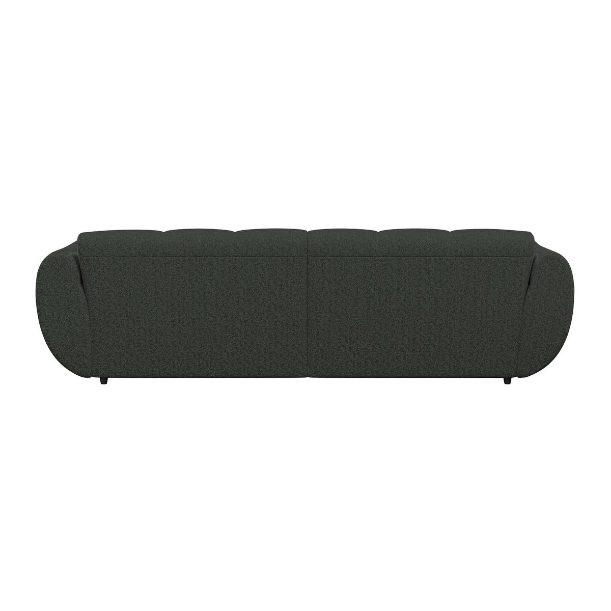 Ecksofa Panda Chenille dunkelgrün, 178x280cm - Dunkelgrün/Schwarz, Trend, Textil (178/280cm)
