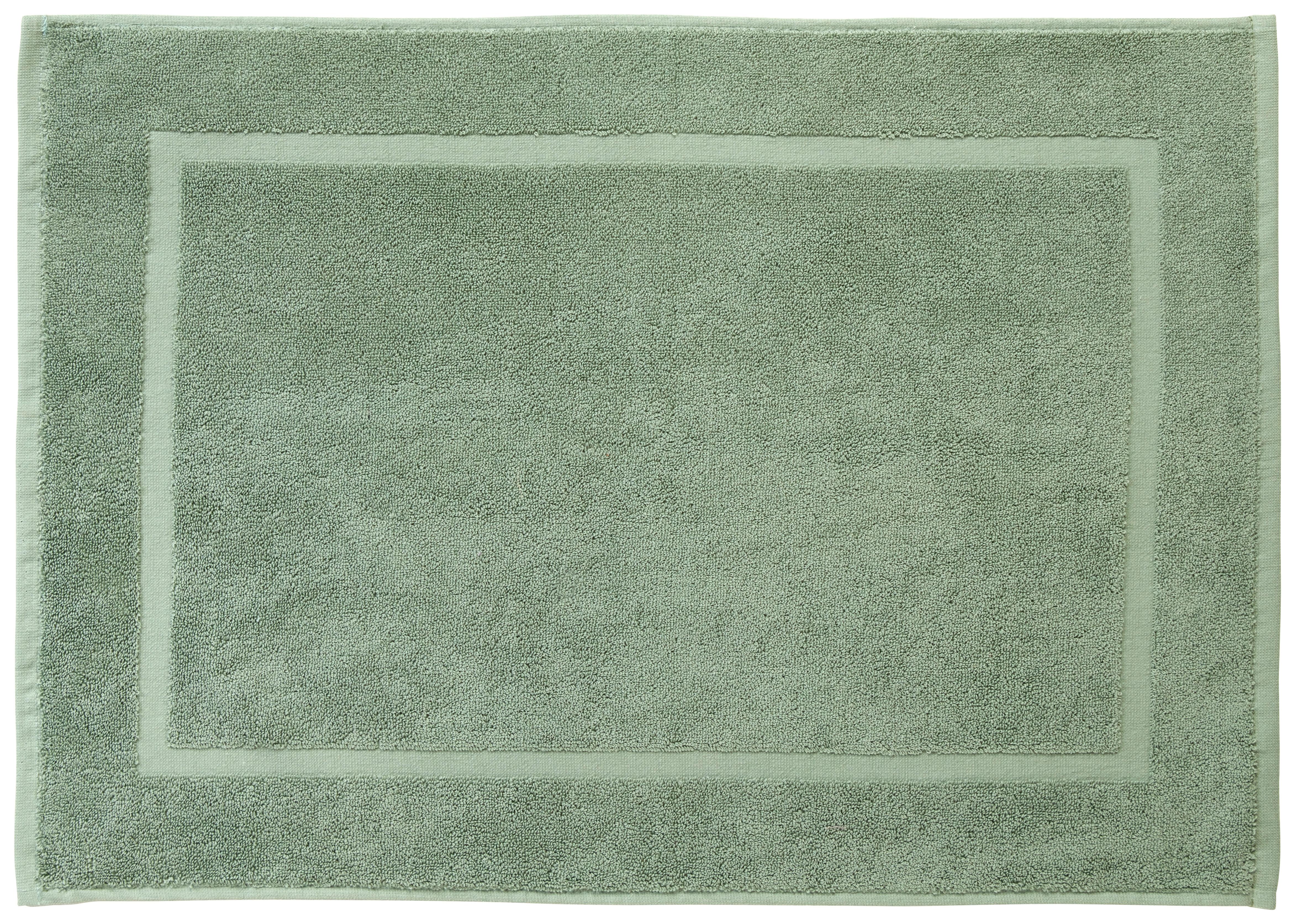 Koupelnová Předložka Melanie, 50/70cm, Zelená - zelená, textil (50/70cm) - Modern Living