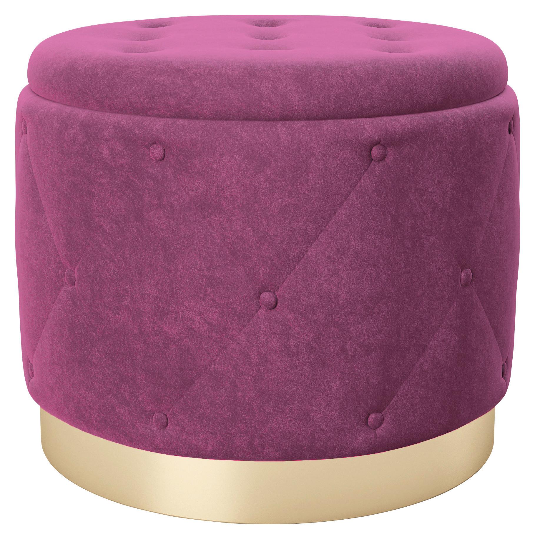 Pouf im edlen Design mit praktischem Stauraum