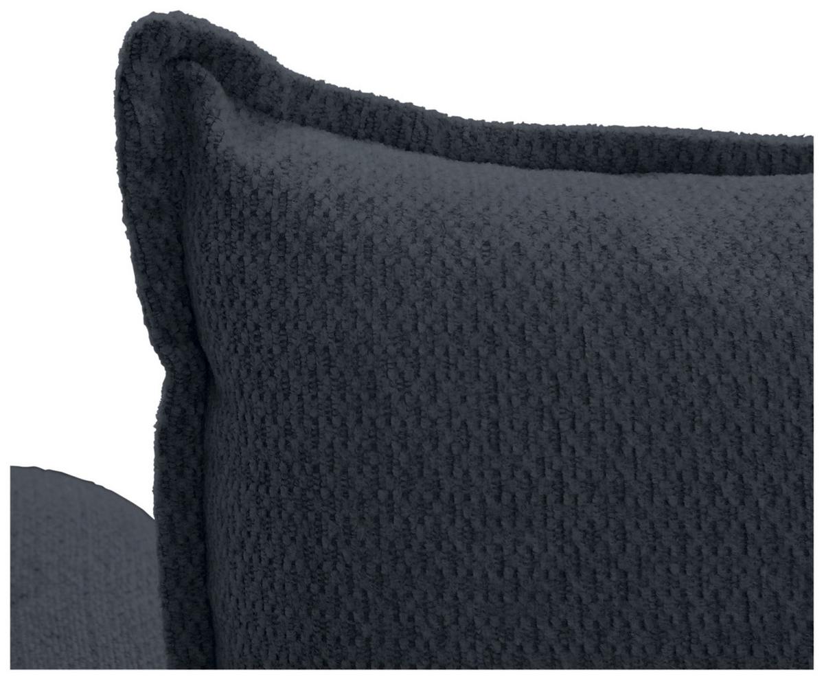 Schlafsofa Siena - Schwarz/Dunkelblau, KONVENTIONELL, Textil (245/85/92cm) - Livetastic