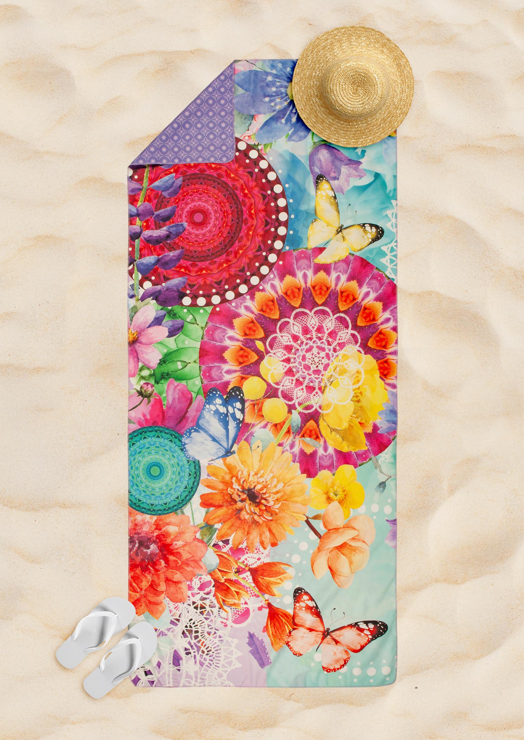 Sporthandtuch Vitori Multicolor 75x180 cm - Multicolor, Trend, Textil (75/180cm)