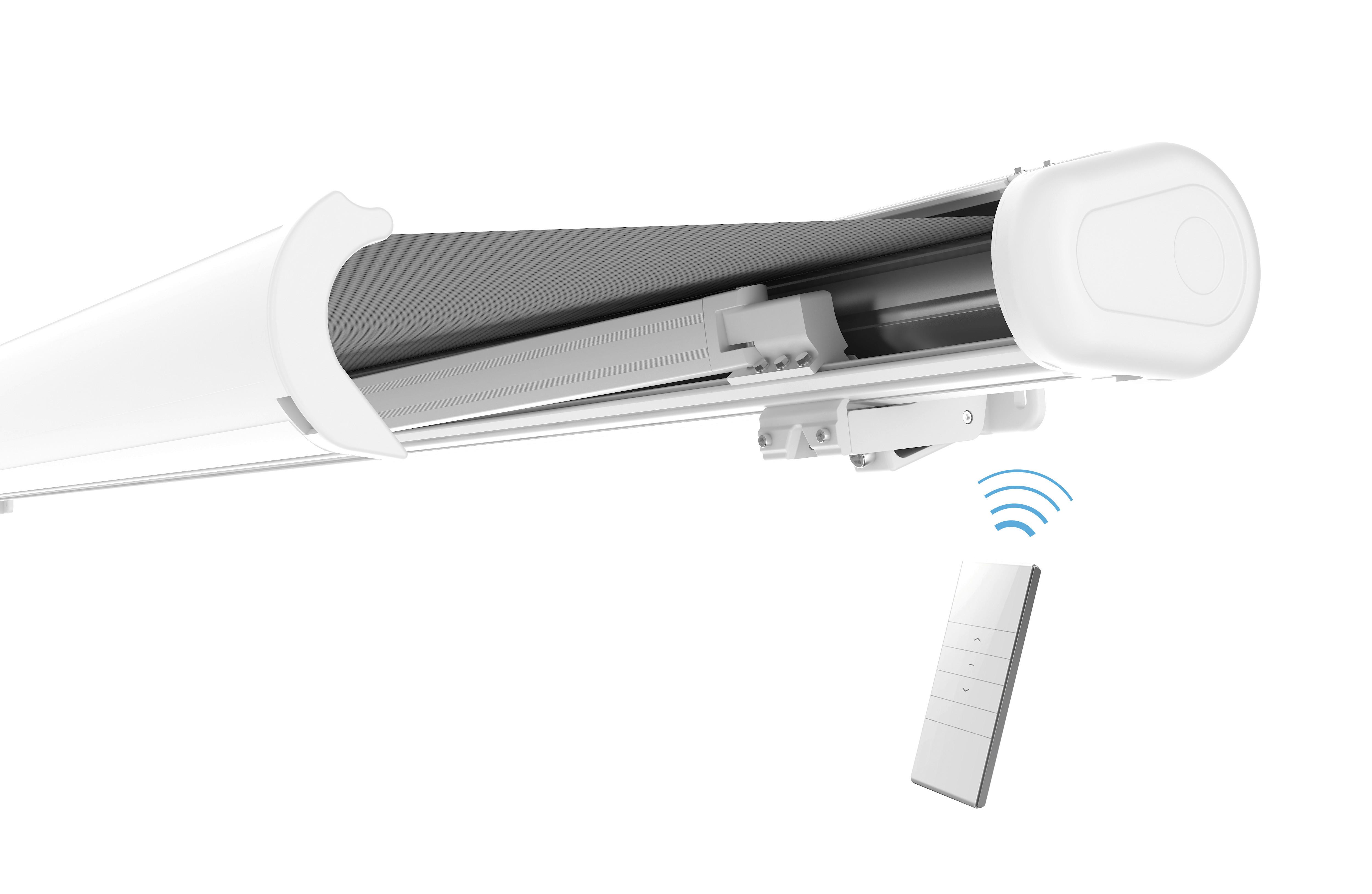 Vollkassetten-Markise mit Funk-Motor und Funk-Handsender