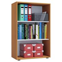 Aktenregal Lona XL Buche Dekor B: 70 cm - Buchefarben/Schwarz, Basics, Holzwerkstoff (70/105/37cm) - MID.YOU