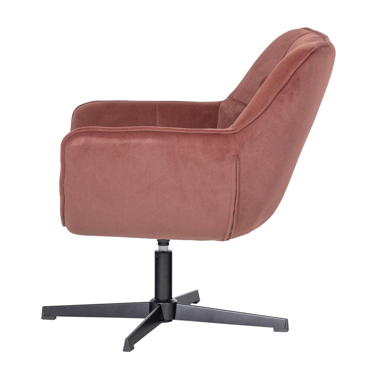 SESSEL Wibo Braun/Rot B: 71cm - Rot/Braun, MODERN, Textil/Metall (71/94/83cm) - Livetastic