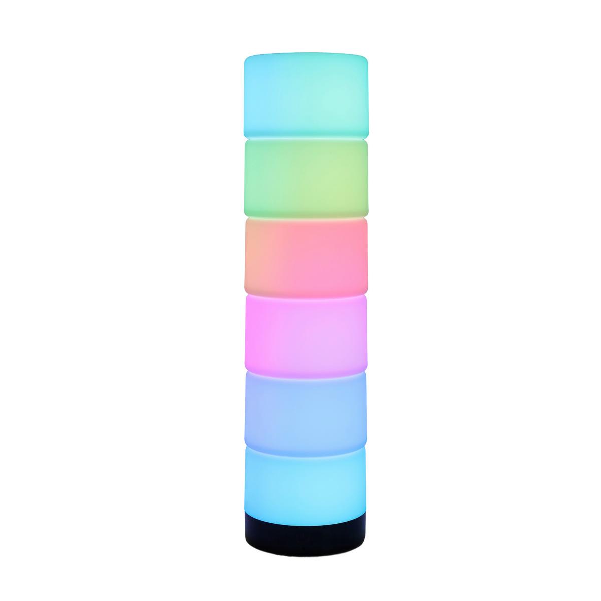 Led-dekoleuchte Charlie - Schwarz/Weiß, KONVENTIONELL, Kunststoff (10/39cm) - Luca Bessoni