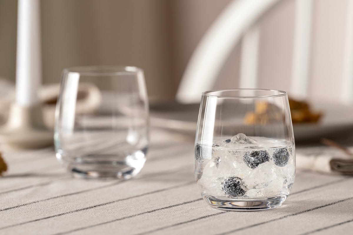 Gläserset Transparent B: 8,40 cm - Transparent, KONVENTIONELL, Glas (8,40/9,40/8,40cm) - Leonardo