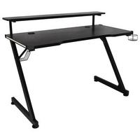 Gamingtisch Black - Schwarz, MODERN, Holzwerkstoff/Metall (120/75/64cm)