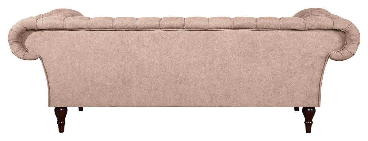 3-Sitzer-Sofa Preston Rosa B: 232 cm - Braun/Rosa, Design, Textil (232/79/97cm) - Livetastic