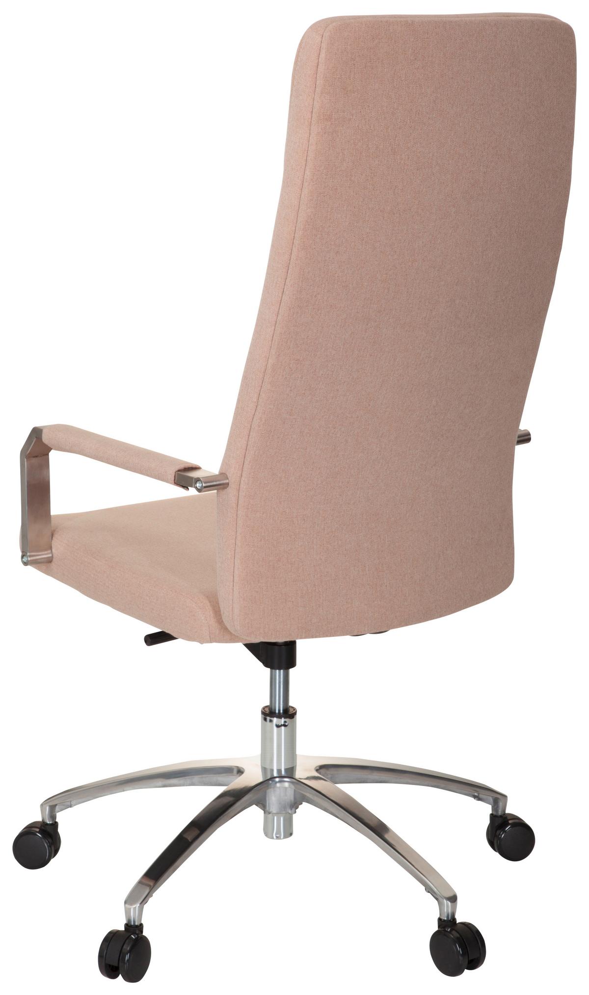 Drehstuhl Saranto Plus I Armstützen Beige Bis 110kg - Beige/Alufarben, MODERN, Kunststoff/Textil (56/131/67cm) - MID.YOU