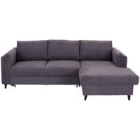 Ecksofa mit Schlaffunktion und Bettkasten Rokem Anthrazit - Taupe/Anthrazit, MODERN, Textil (232/149cm) - Ondega