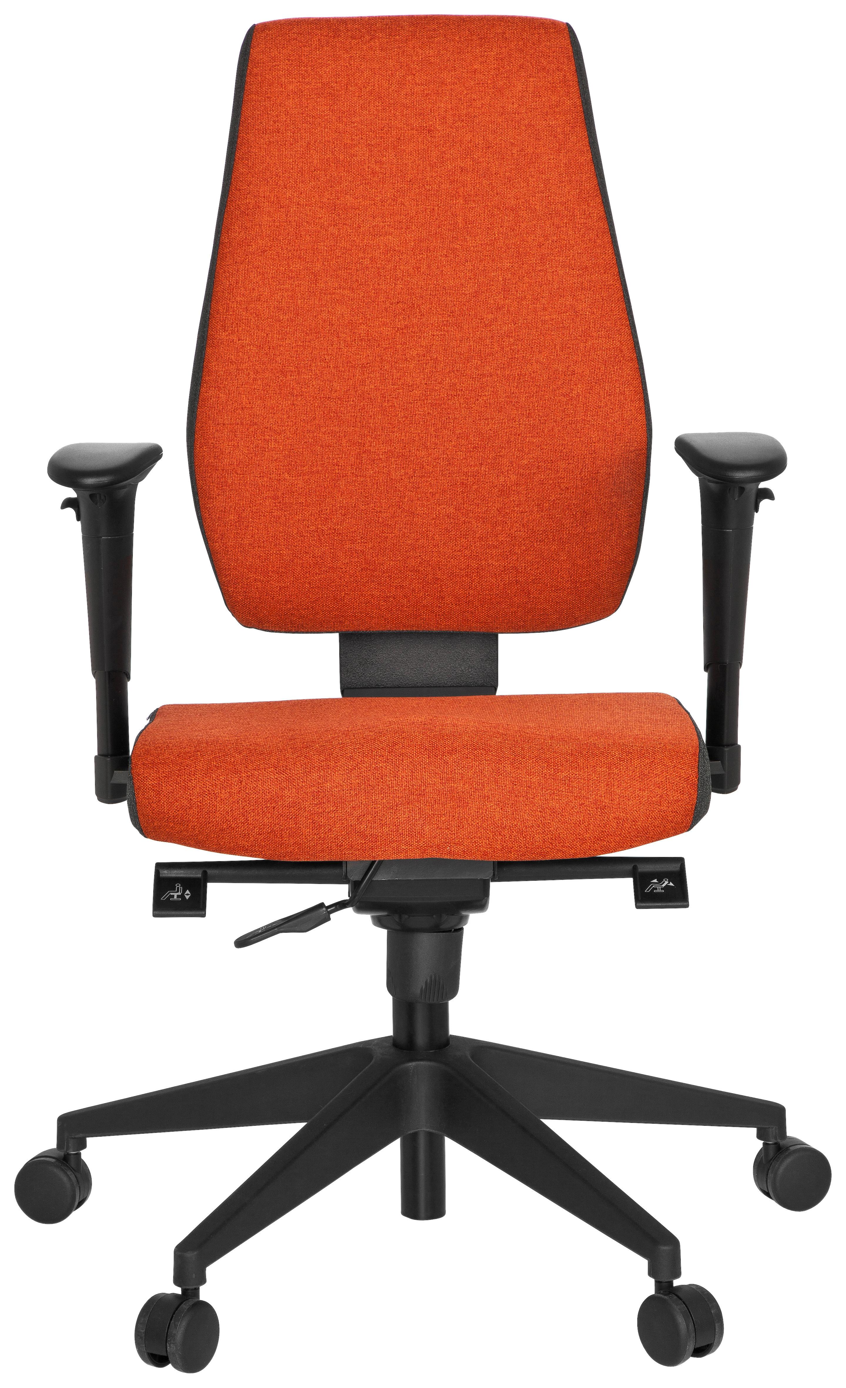 Drehstuhl Pro-Tec 500 Rot - Dunkelgrau/Rot, MODERN, Kunststoff/Textil (56/123/47cm) - MID.YOU