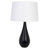 TISCHLEUCHTE 4112239 VASE - Schwarz, Design, Holz (40/64cm)