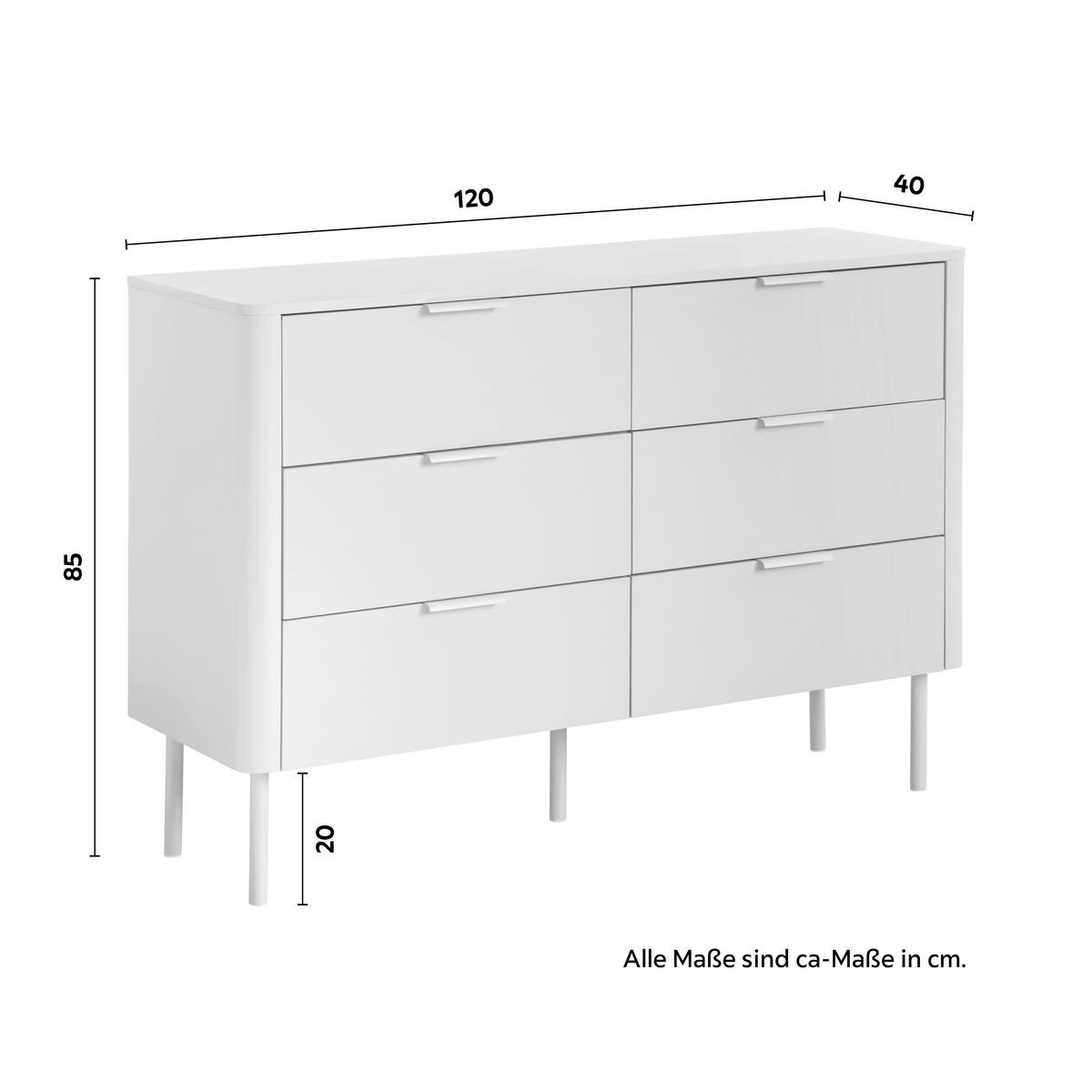 Široká komoda Brenda MDF/Praškovaný kov - kašmírová, Modern, kov/kompozitné drevo (120/85/40cm) - Bessagi Home