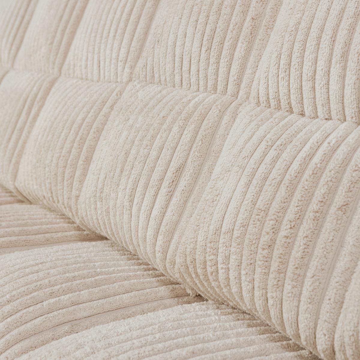 2-sitzer-sofa Second Date Beige B: 226cm - Beige/Schwarz, Design, Textil (226/78/99cm) - Livetastic