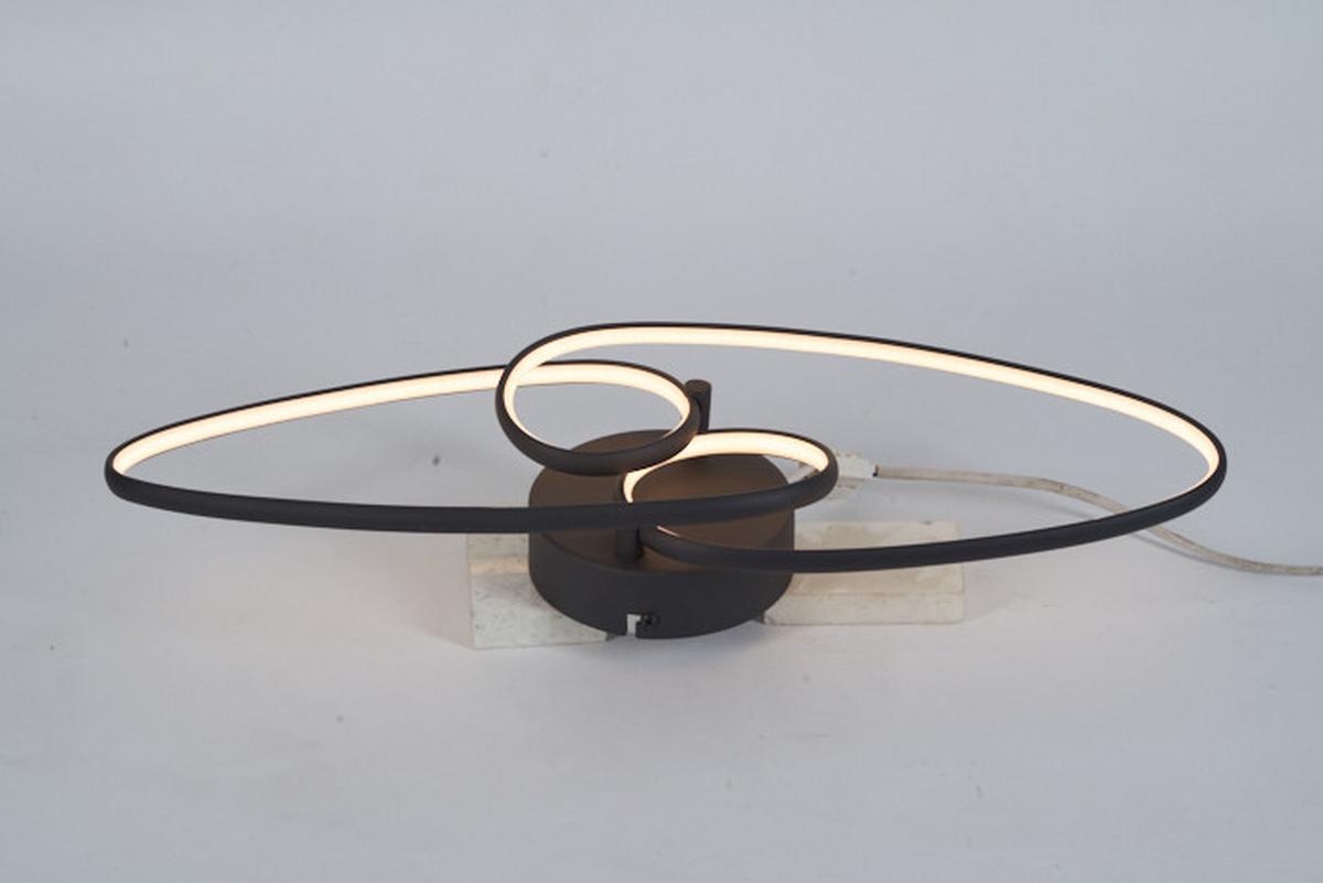 LED-Deckenleuchte Debbie - Schwarz, Basics, Kunststoff/Metall (51/16/8cm) - Luca Bessoni