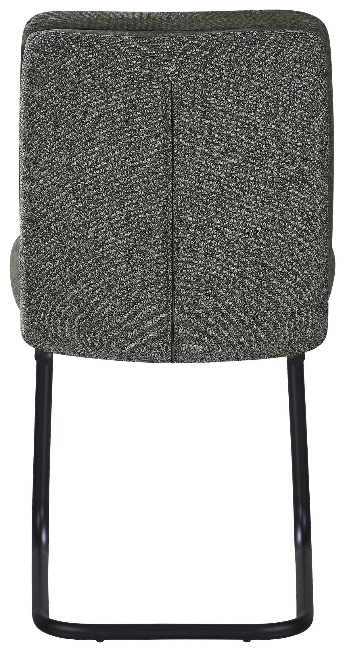 ŽIDLE NOVA - černá/zelená, Moderní, kov/textil (48/91/66cm) - Premium Living