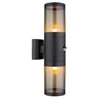 Außenleuchte 32014-2bss - Schwarz, Basics, Kunststoff/Metall (10,2/17/42cm) - Globo