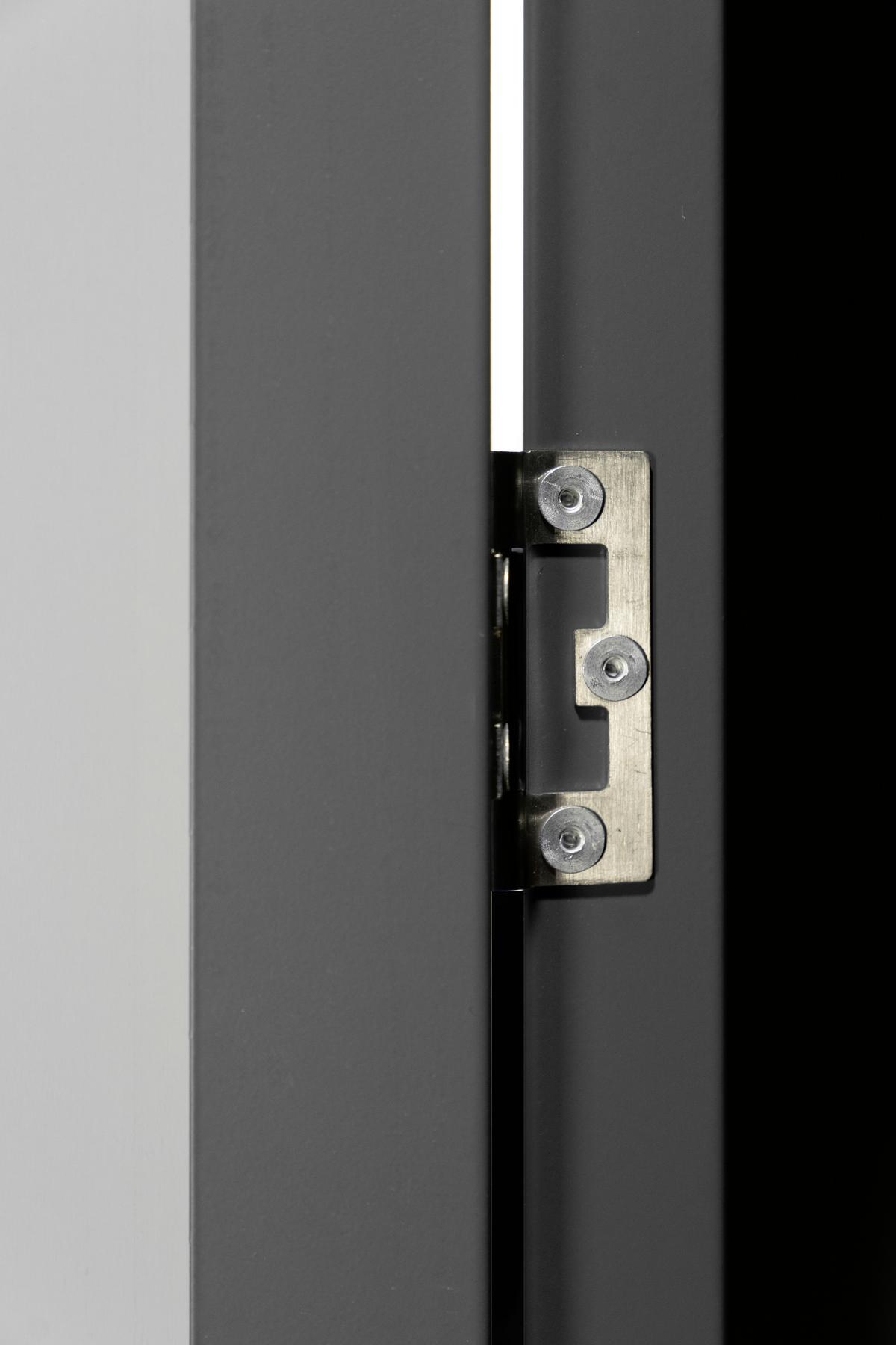 Gerätehaus-schwingtür Kit 1 Schwingtür Kit 1 - Anthrazit, Basics, Metall (67/172cm)