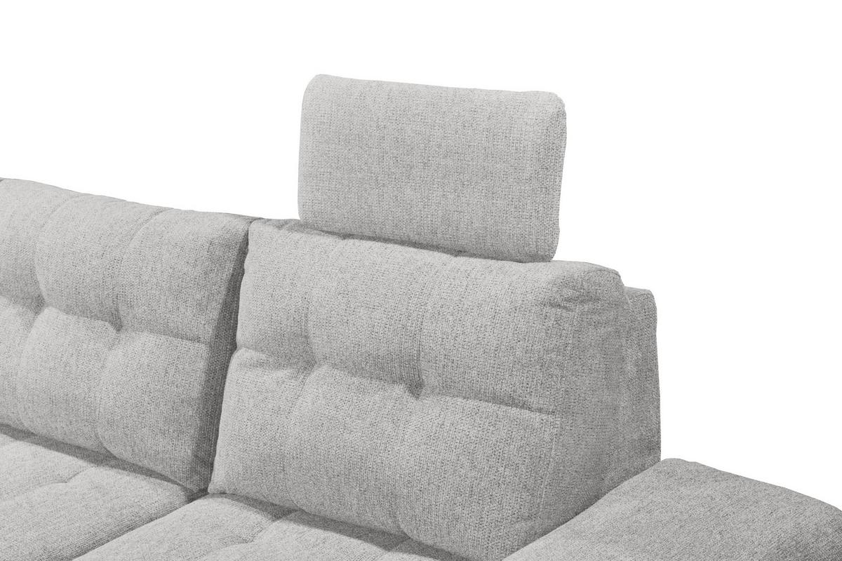 Sedacia súprava DURBAN U, ľavá, tmavosivá - čierna/tmavosivá, Konventionell, textil/plast (218/324/170cm) - MID.YOU