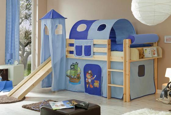 Spielbett Blau Spielbett Kasper 90x200