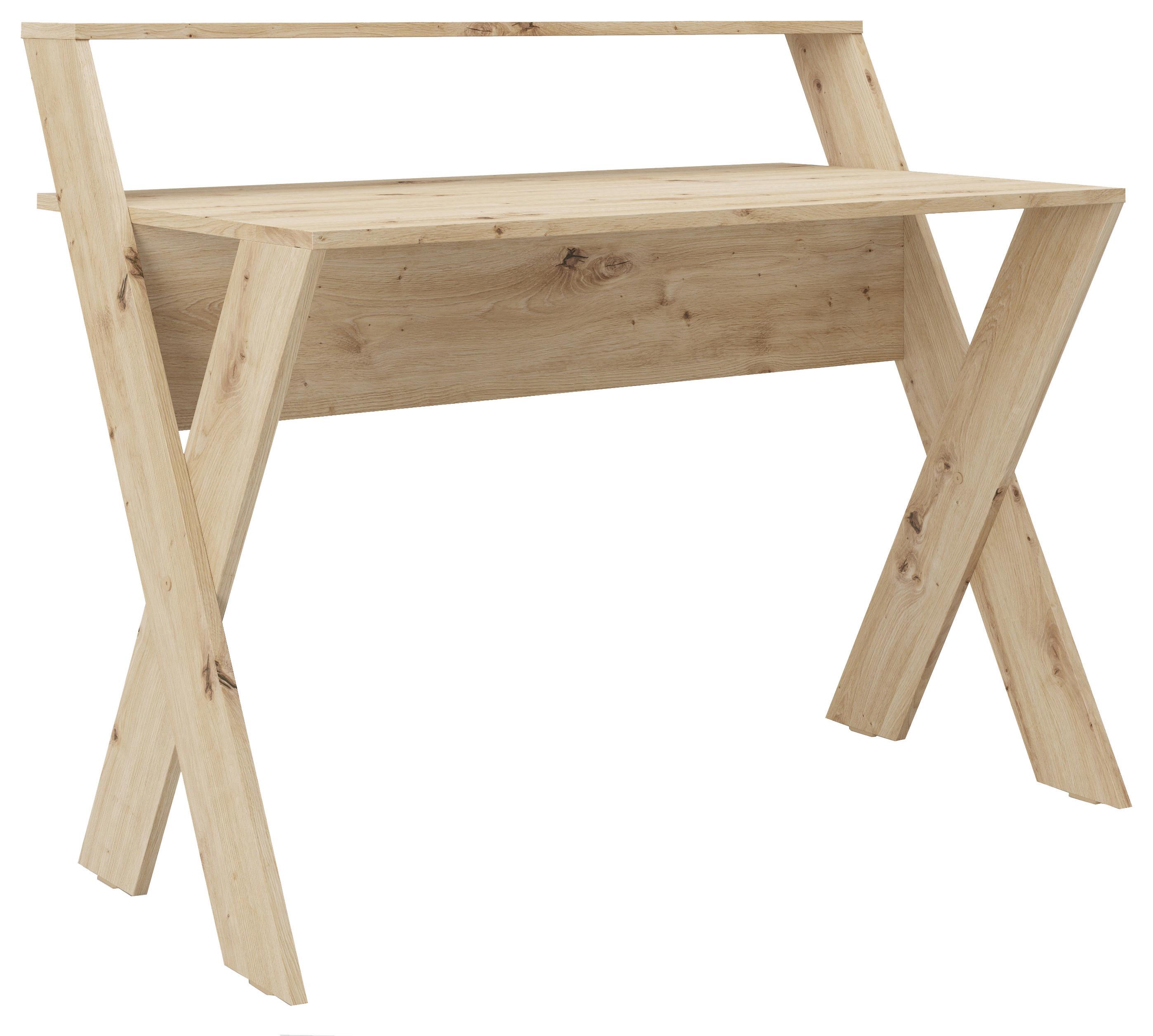 Schreibtisch 115x95x65 cm Montreal Eiche Artisan Dekor - Wildeiche, MODERN, Holzwerkstoff (115/95/65cm) - MID.YOU