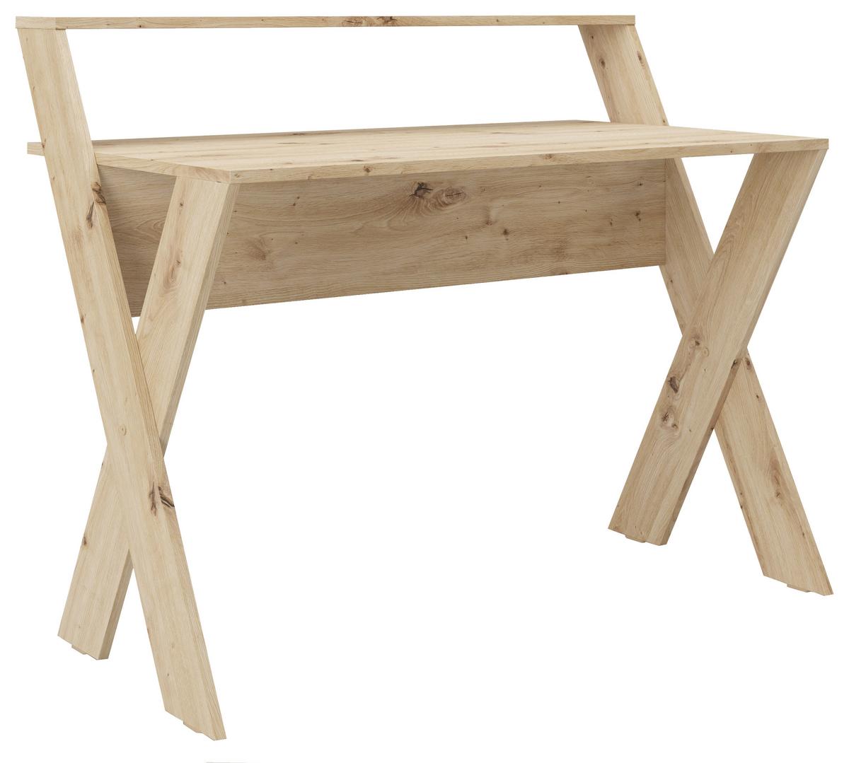 Schreibtisch 115x95x65 Cm Montreal Eiche Artisan Dekor - Wildeiche, MODERN, Holzwerkstoff (115/95/65cm) - MID.YOU