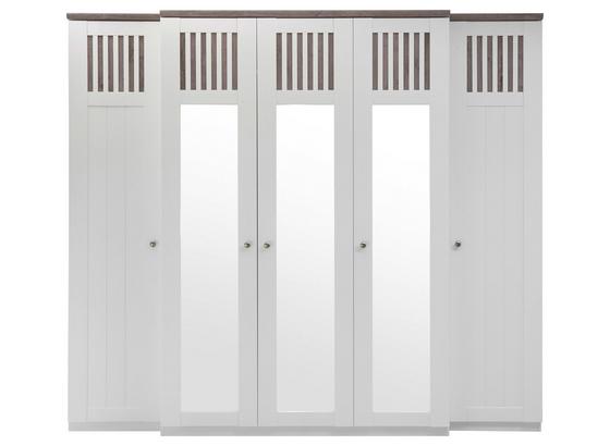 Šatníková Skriňa Rügen - farby dubu/biela, Romantický / Vidiecky, kompozitné drevo/sklo (252/223,7/67cm) Šatníková Skriňa Rügen - farby dubu/biela, Romantický / Vidiecky, kompozitné drevo/sklo (252/223,7/67cm)