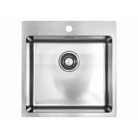 Spüle Mix Lumex If Edelstahl Bxt: 45x40 Cm - Edelstahlfarben, MODERN, Metall (45/19/40cm)