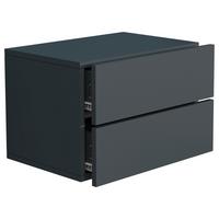 Nachtkästchen USAl L B: 45 cm Anthrazit - Anthrazit, MODERN, Holzwerkstoff (45/30/32cm) - MID.YOU