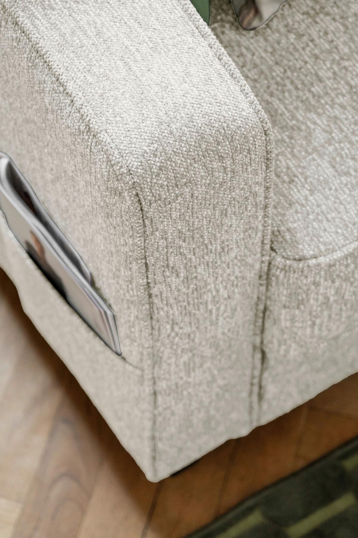 Ecksofa Molly Beige S: 233x198 cm - Beige/Schwarz, Textil (233/198cm) - MID.YOU