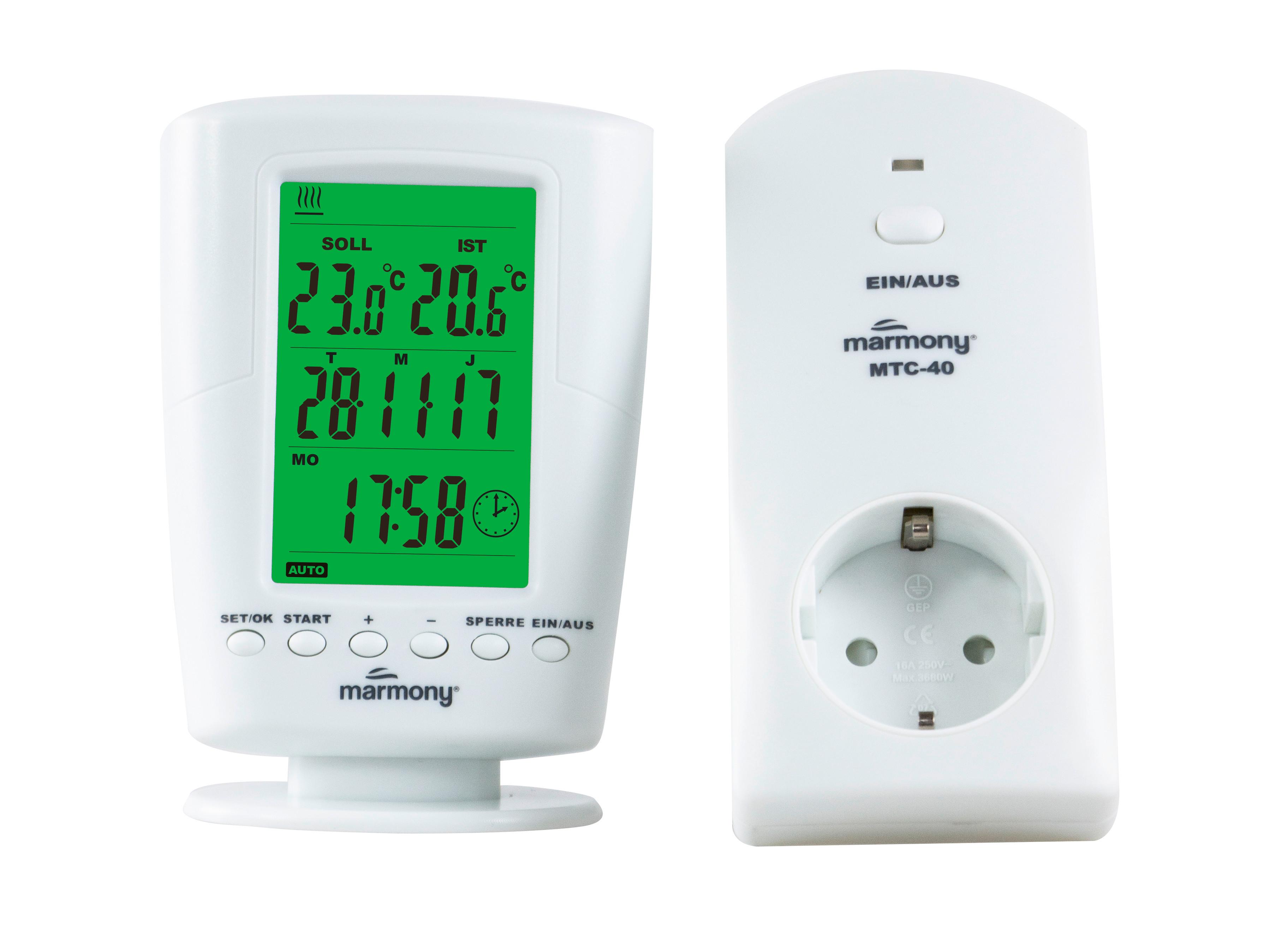 Infrarot Heizung 800 W Home 40x100 Cm Inkl. Thermostat - MODERN, Stein (40/100/2cm) - marmony