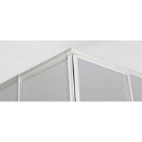 Sprchový kút bielej farby - biela, Modern, plast (88/185/88cm)