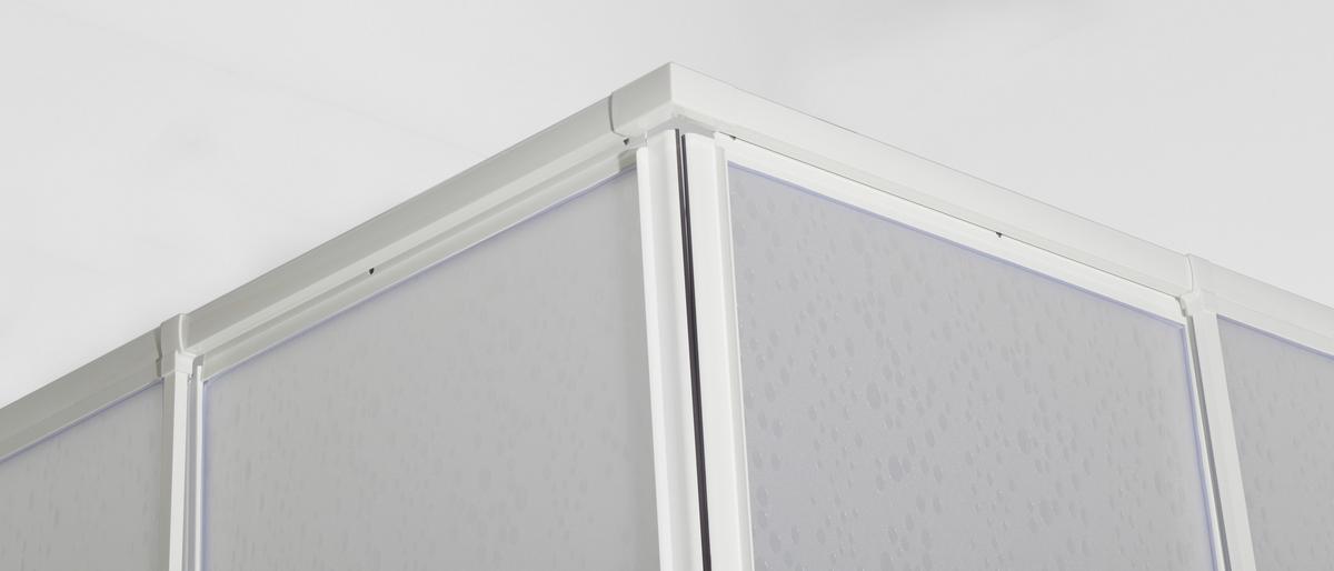 Sprchový kút bielej farby - biela, Modern, plast (88/185/88cm)