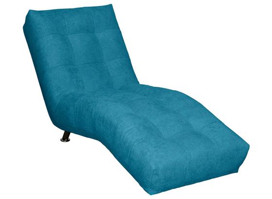 Liege Isabella - Türkis/Chromfarben, MODERN, Textil (68/88/164cm) Liege Isabella - Türkis/Chromfarben, MODERN, Textil (68/88/164cm)