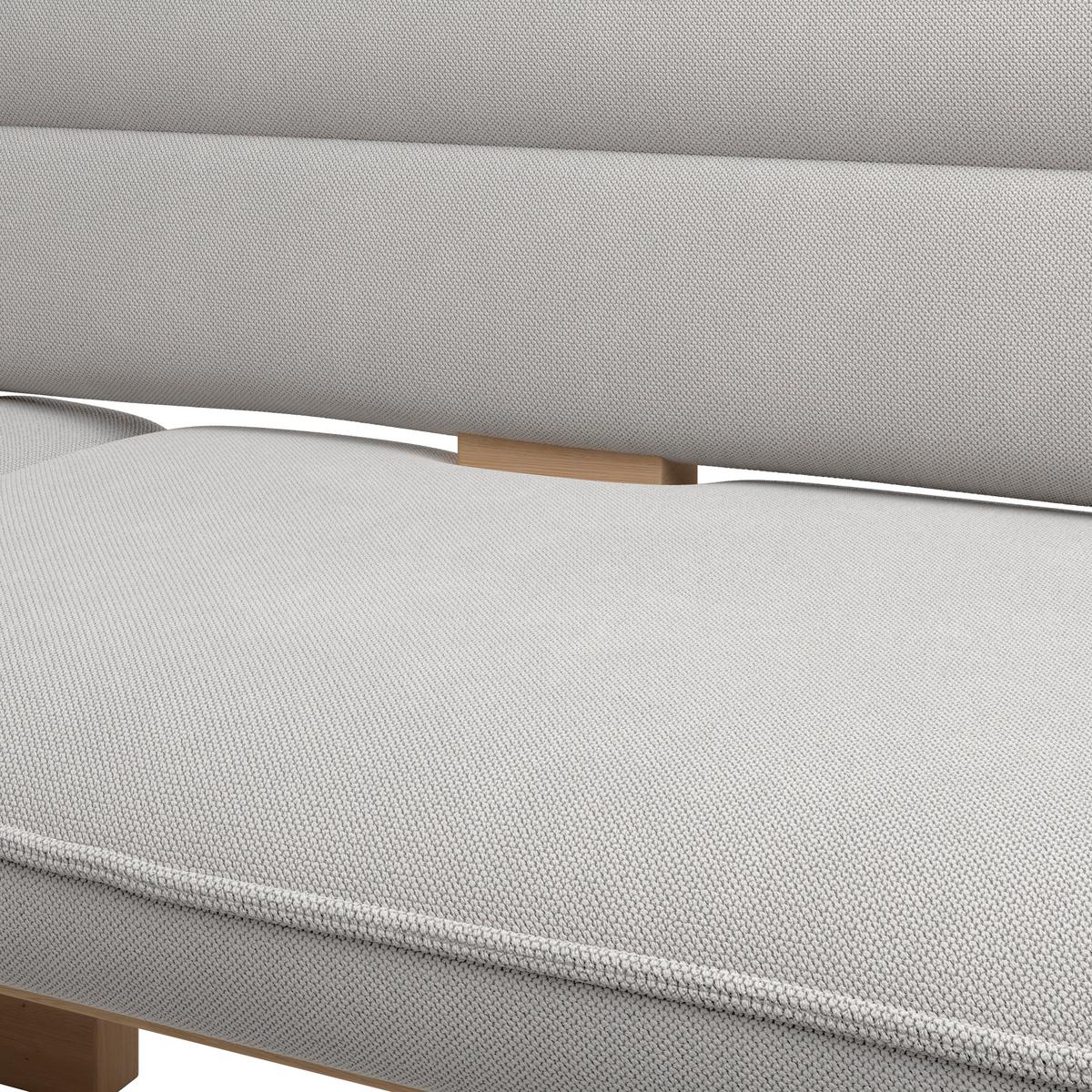 Eckbank Beluna Ii Webstoff Beige, B: 170cm - Eichefarben/Beige, KONVENTIONELL, Holz/Textil (170/192cm) - James Wood