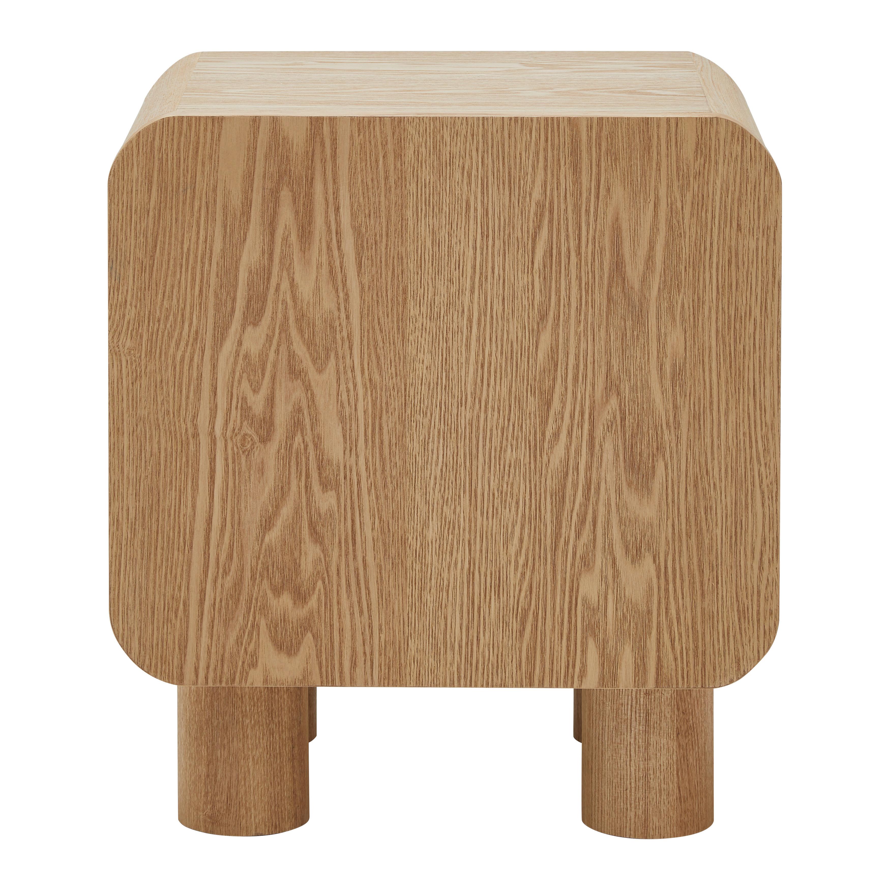 NOČNÍ STOLEK ALVA -TREND- - přírodní barvy, Moderní, dřevo/kompozitní dřevo (40/45/30cm) - Premium Living
