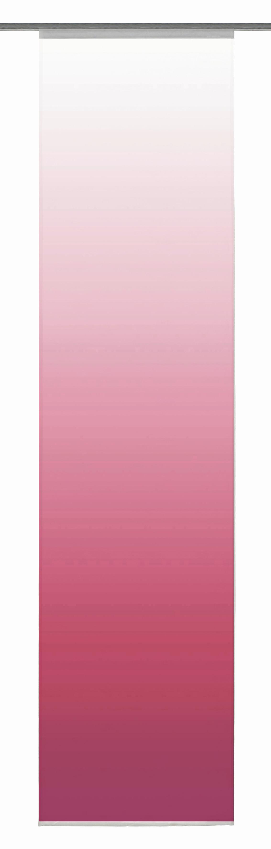 Flächenvorhang Madrid Pink B: 60 Cm - Pink, Design, Textil (60/245cm) - Schmidt W. Gmbh