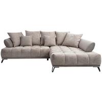 LARGO, pravá, sivohnedá, potreba šírky dverí 90 cm - čierna/taupe, Modern, kov/textil (262/184cm)