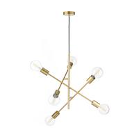 Hängeleuchte Cross Goldfarben L: 100 cm - Goldfarben, KONVENTIONELL, Metall (100/100/100cm)