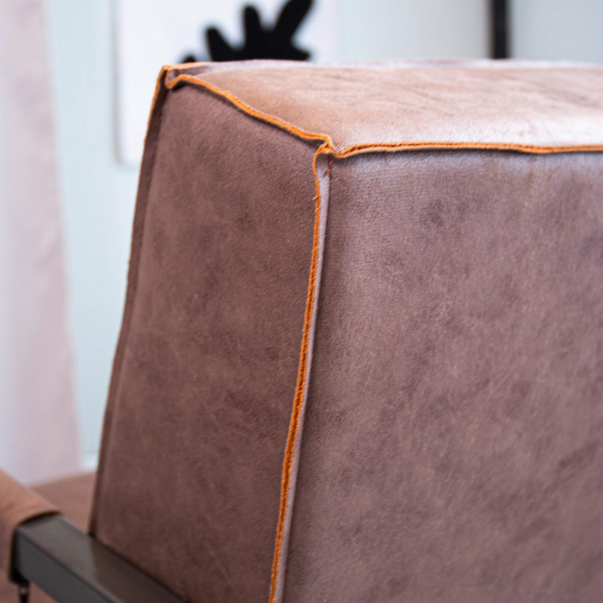 Sessel Tyler, Taupe, B: 62 Cm - Taupe/Schwarz, MODERN, Textil (62/84/70cm) - MID.YOU