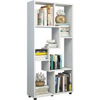 Regál Blina bílý - bílá/černá, Basics, kompozitní dřevo/plast (60/119/20cm) - MID.YOU