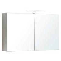 Spiegelschrank Siena mit Led 2-Türig B/H/T: 80x65x20cm Weiß - Weiß, MODERN, Holzwerkstoff (80/65/20cm) - Held