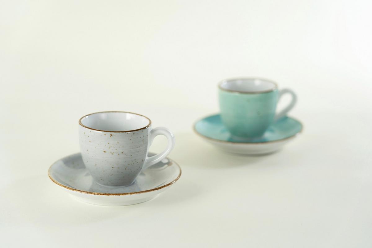 TASSENSET Vintage Nature Weiß, Hellgrau - Hellgrau, Basics, Keramik - Creatable