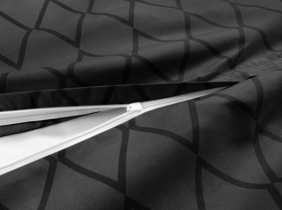 BETTWÄSCHE BOLOGNA - Anthrazit, MODERN, Textil - Luca Bessoni