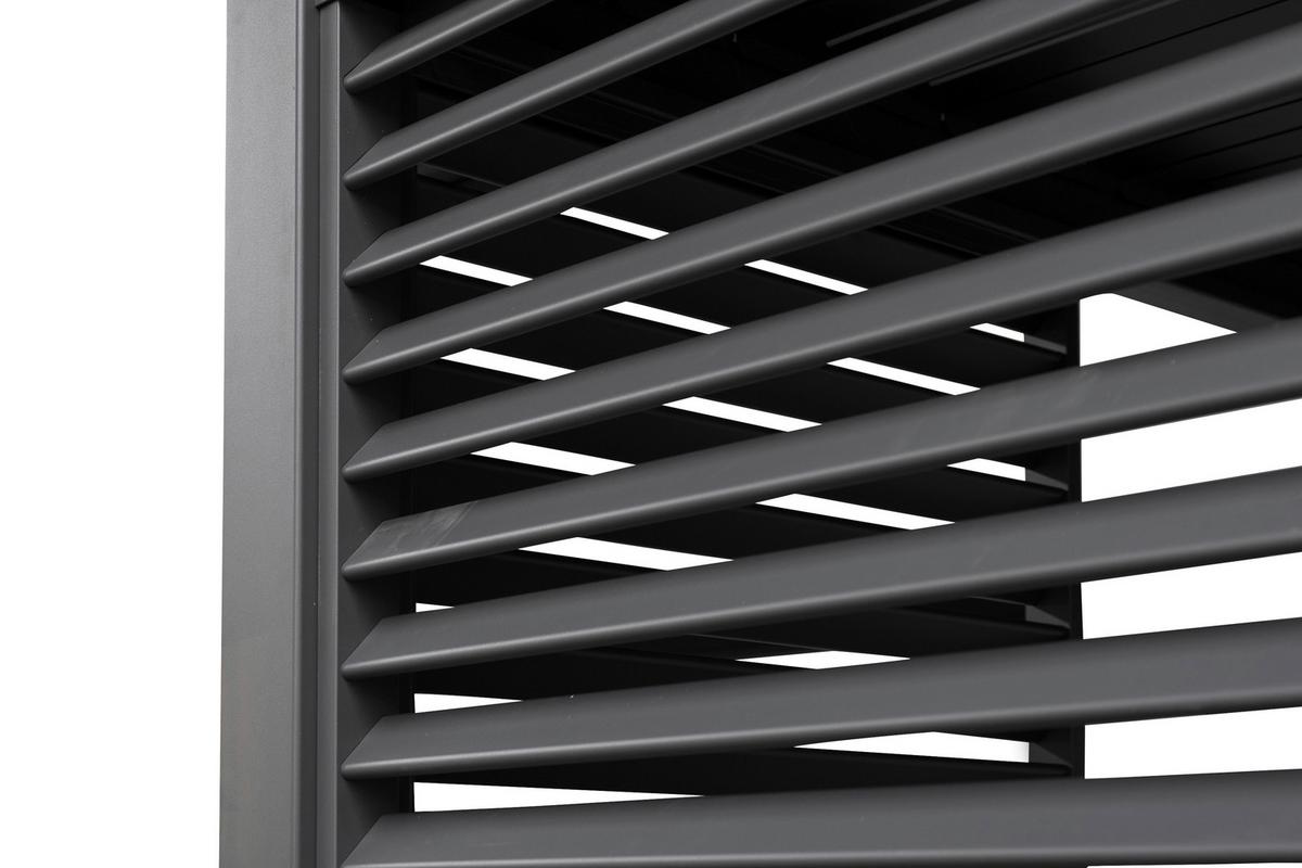 Rückwand Für Bbq Pergola Passend Für 55360071-01 - Anthrazit, LIFESTYLE, Metall (113/238,65/6cm) - Gardenson